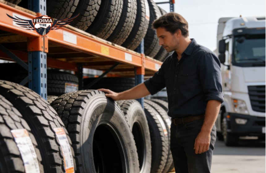 How does truck tire tread pattern affect performance?